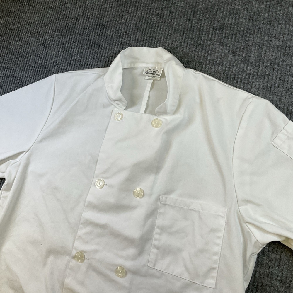 Five‎ Star Chef Apparel Style 18001-011-M Chef Jackets White Size Large.